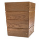 Whitecap Small Waste Basket - Teak, Part Number WT63102