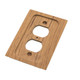 Whitecap Teak Outlet Cover/Receptacle Plate (Part #60170)