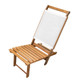 Whitecap Everywhere Chair - Teak with White Batyline Fabric, Part WT60074