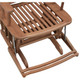Whitecap Teak Glider Chair - Comfortable Outdoor Lounge Seating
