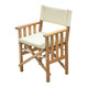 Whitecap Director's Chair II with Cream Cushion and Teak Frame