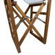Whitecap Director's Chair with White Batyline Fabric and Teak Frame - Model 63061