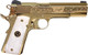 Iver Johnson Eagle Noble WP 45 ACP Semi-Auto Pistol with Gold Finish and Adjustable Sights