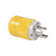 Marinco 4721CR Locking Plug – 15A, 125V Yellow Shore Power Connector