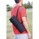 Coleman Stadium Seat Black with Padded Comfort and Compact Design