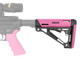 Hogue AR-15 Collapsible Stock in Pink – Fits Mil-Spec Buffer Tubes