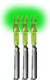 Lumenok X3G Lighted Green Nocks for Archery - 3 Pack by Lumenok