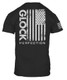 Glock Perfection Flag T-Shirt - Black Cotton Short Sleeve X-Large