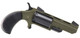 North American Arms NAA-TGH-MB Huntsman Mini Revolver in .22 Win Mag with OD Green Cerakote Frame