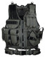 UTG Tactical Vest V547 Black with Adjustable Mag Pouches and Holster
