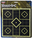 Birchwood Casey Shoot-N-C 8-inch Target Pack with 36 Pastes and Bright Chartreuse Rings