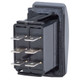 Blue Sea Systems Contura II DPDT Switch Part 7938 - Black On-Off-On Marine Switch