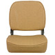Springfield Marine Economy Folding Seat - Tan with Comfortable Cushion and Durable Frame