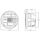 Roswell Marine R Series 7.7-inch Marine Speakers with RGB LED Grille - Anthracite