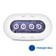 OceanLED X-Series X4 Midnight Blue LED Boat Light - 1150 Lumens, Fish-Strobe Mode, IP68 Waterproof