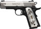 Browning 1911-380 SS/Engraved Semi-Auto Pistol with White Pearl Grips and Stainless Slide
