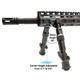 UTG Recon Flex M-LOK Bipod with Adjustable Legs and Rubberized Foot Pads