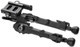 Accu-Tac BIPOD Bolt Rifle BR4 * Flat Black, Adjustable Picatinny Mount, 5.3 to 6.75 Inch Range