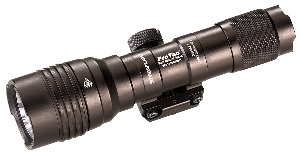 Streamlight 88066 ProTac HL-X Rail Mount Black Anodized Aluminum, 60/1000 Lumens, White LED, 447 Meters Beam, Picatinny Rail Mount