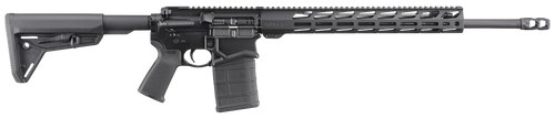 Ruger 5611 SFAR  308 Win 20+1 20" Black Threaded Barrel, Black Hardcoat Anodize Picatinny Rail Aluminum Receiver, 15" M-LOK Handguard, Magpul SL Black Synthetic Stock, Black Magpul Grip, Right Hand