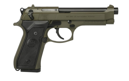 92FS 9MM OD GREEN 4.9" 10+19mm