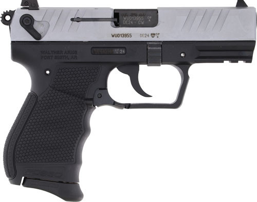 WALTHER PD380 380ACP 3.7" FS 9RD SILVER SLIDE BLACK FRAME