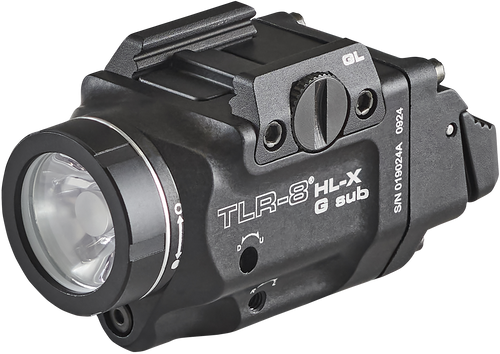 Streamlight 69476 TLR-8  Black Aluminum Glock 43x/48 1,000 Lumens Green Laser