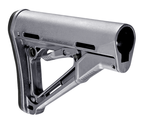 Magpul MAG310-GRY CTR Carbine Stock Stealth Gray Synthetic for AR-15, M16, M4 with Mil-Spec Tube (Tube Not Included)