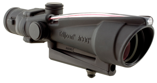 Trijicon 100136 ACOG  Black Hardcoat Anodized 3.5x35mm Illuminated Red Donut .223/5.56 BDC Reticle