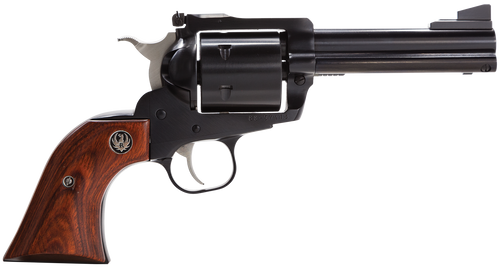 Ruger 0813 Super Blackhawk  Large Frame 44 Rem Mag/44 Special 6rd 4.63" Blued Alloy Steel Barrel, Cylinder & Frame, Hardwood Grip, Transfer Bar Safety, Exposed Hammer