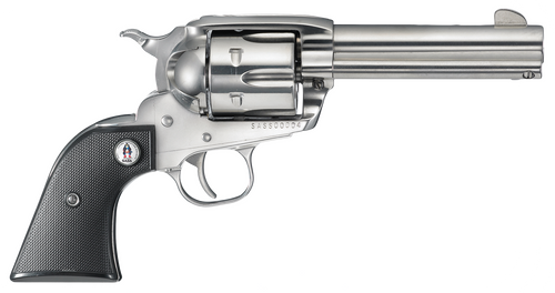 Ruger 5133 Vaquero SASS 357 Mag 6rd 4.62" High Gloss Steel Barrel, Cylinder & Frame, Black Checkered Polymer Grip, Transfer Bar Safety, Montado Hammer (2 of2)