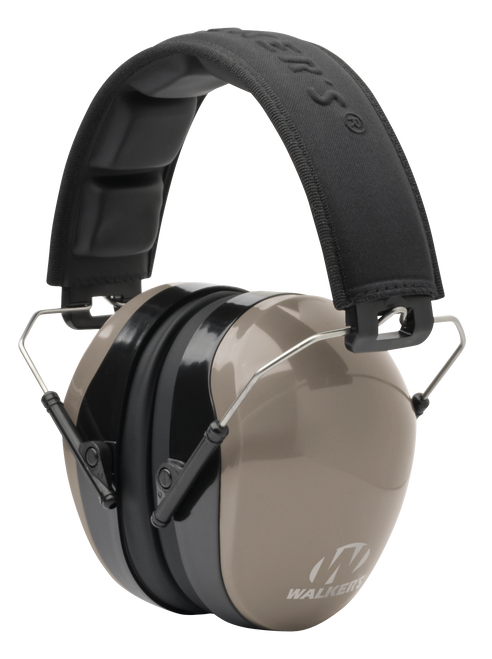 Walker's GWPDCPMFDE Advanced Protection Passive Muff 26 dB Over the Head Black/Flat Dark Earth Polymer