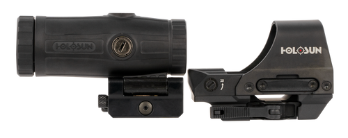 Holosun HS510CHM3X 510 & HM3X Combo Kit Black Anodized 1x/3x, 2 MOA Red Dot/65 MOA Circle Reticle