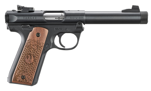 Ruger 40192 Mark IV 22/45 Collector's Series 22 LR 10+1 5.50" Blued Threaded Bull Barrel, Blued Ally Steel Receiver, Blued Polymer Frame w/Engraved American Walnut Grip