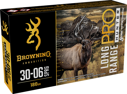 Browning Ammo B192530062 Long Range Pro  30-06Springfield 180gr 20 Per Box/10 Case