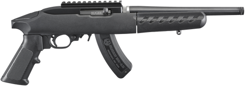 Ruger 4924 22 Charger Takedown 22 LR 15+1 10" Black Threaded Barrel, Black Polymer Frame, Black Picatinny Rail Receiver, Ergonomic Polymer Grip, Right Hand