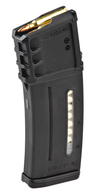 Magpul MAG234BLK PMAG MagLevel 30rd Detachable w/Capacity Window 223 Rem/5.56x45mm NATO Fits H&K G36 Black Polymer