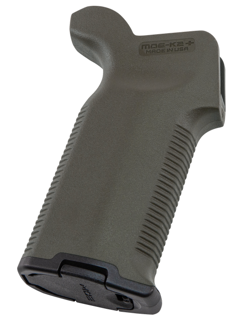 Magpul MAG532-ODG MOE-K2+ Grip OD Green Polymer for AR-15, AR-10, M4, M16, M110, SR25