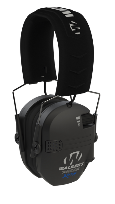Walker's GWPXDRSEM Razor X-TRM Digital Electronic Muff 21 dB Over the Head Black Polymer