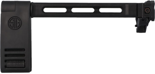 Sig Sauer 8901672 Pivoting Contour Brace  Black, Fixed/Folding with Locking Hinge, Mounts to 1913 Pic. Interface, Designed for Sig MCX/MPX