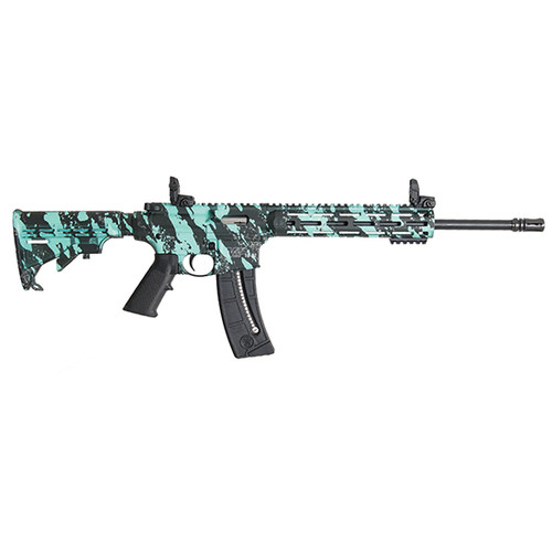 SW M&P15-22 22LR 16.5 ROBIN EGG PLATINUM 25RD