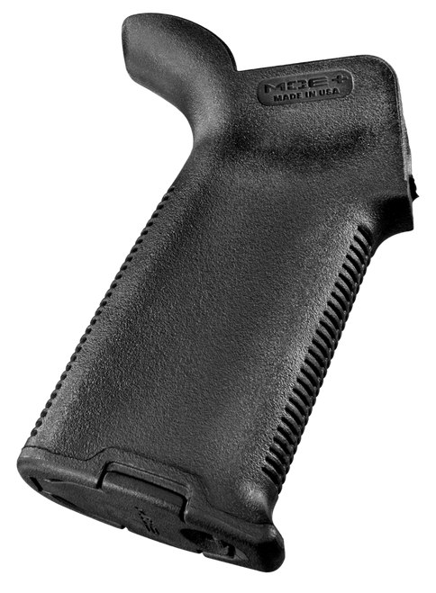 Magpul MAG416BLK MOE+ Grip Black Polymer w/OverMolded Rubber Textured Finish Fits AR-15/AR-10/M16/M4/M110/SR25