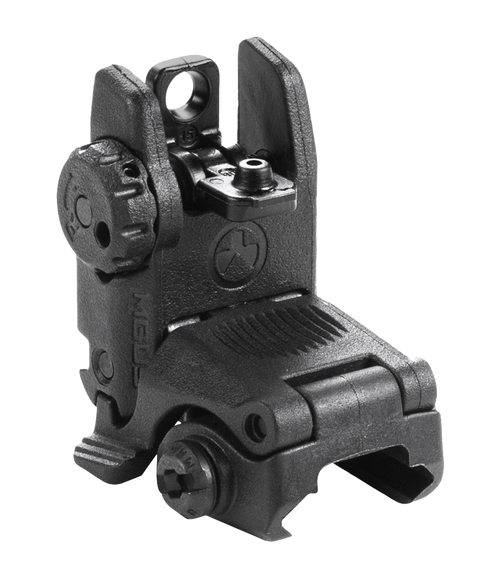 Magpul MAG248-BLK MBUS Sight Rear  Black Folding for AR-15/M16