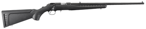 Ruger 8321 American Rimfire  Full Size 22 WMR 9+1 22" Satin Blued Alloy Steel Barrel, Drilled & Tapped Receiver, Black Synthetic Adj LOP Stock, Right Hand