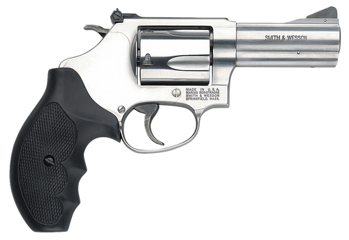 Smith & Wesson 162430 Model 60  357 Mag or 38 S&W Spl +P 5 Shot 3" Stainless Steel Barrel/Cylinder, Satin Stainless Steel J-Frame, Exposed Hammer, Polymer Grip