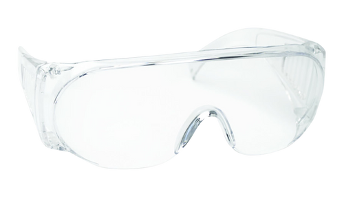 Walker's GWPFCSGLCLR Sport Glasses Full Coverage Adult Clear Lens Polycarbonate Clear Frame