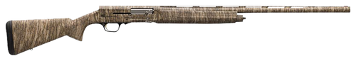 Browning 0118252004 A5  12 Gauge 28" Barrel 3.5" 4+1, Full Coverage Mossy Oak Bottomland, Textured Synthetic Stock With Closed Radius Pistol Grip