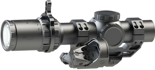 Sig Sauer Electro-Optics SOTMC61000-R1 Tango-MSR Compact Black 1-6x24mm, 30mm Tube Illuminated BDC6 Reticle, Romeo1 3MOA Red Dot Reticle w/10 Brightness Settings