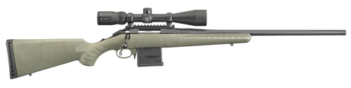 Ruger 26952 American Predator Full Size 204 Ruger 10+1 22" Matte Black Threaded Barrel, Matte Black Picatinny Rail Steel Receiver, Fixed Moss Green Synthetic Stock, Vortex Crossfire II 4-12x44mm