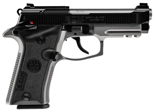 Beretta USA SPEC0716A 80X Cheetah Micro-Compact Frame 380 ACP 13+1 3.90" Stainless Barrel, Black Stainless Steel Optic Ready/Serrated Slide, Gray Aluminum Frame w/Picatinny Rail, Black Vertec Grip